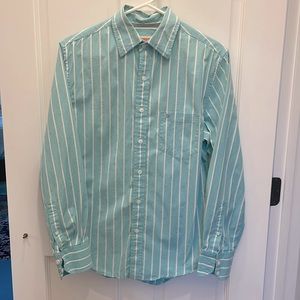 Men’s S dress shirt, Mossimo supply company, robin egg blue with white stripes